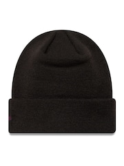New Era Mens New York Yankees League Essential Cuff Knit Black Beanie - Image 2 of 2