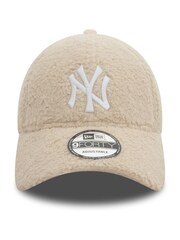 New Era Womens Cream New York Yankees 9FORTY Teddy Cap - Image 3 of 5
