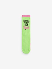 Green/Pink Wicked Movie Ribbed Ankle Socks 3 Pack - Image 2 of 4