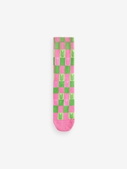 Green/Pink Wicked Movie Ribbed Ankle Socks 3 Pack - Image 3 of 4
