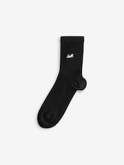 Cute Cats Embroidered Motif Ankle Socks 4 Pack - Image 5 of 8