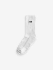 Blanc - Self. Chaussettes de cheville Cushion Sole Lounge 3 Pack - Image 3 de 5