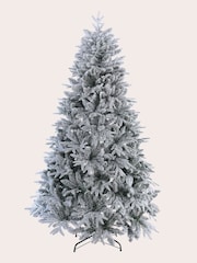 Laura Ashley White Frosted 7ft Lit Christmas Tree - Image 4 of 5
