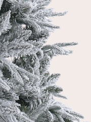 Laura Ashley White Frosted 7ft Lit Christmas Tree - Image 5 of 5