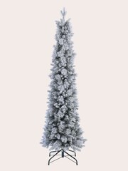 Laura Ashley White Frosted 6ft Slim Pre Lit Christmas Tree - Image 4 of 4