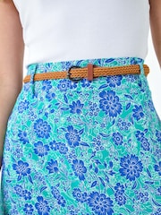 Dusk Green Floral Print Belted Maxi Skirt - Image 5 of 5