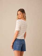 Ro&Zo Open-Knit Top - Bild 5 von 5