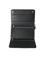 Dolce & Gabbana Black Embossed Leather Shoulder Bag with Magnetic Flap Closure - Image 6 of 6