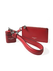 Dolce & Gabbana Red Leather with Logo Details in Red Air Pods Case - Image 1 of 6
