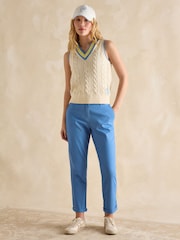 Joules Slim Fit Blue Chino Trousers - Image 3 of 6