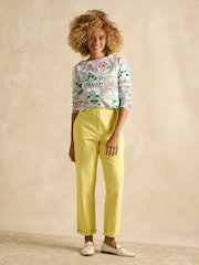 Joules Slim Fit Yellow Chino Trousers - Image 4 of 7