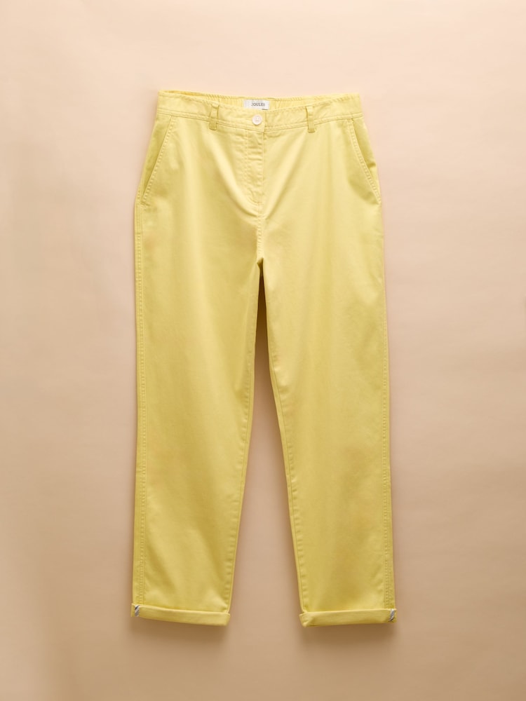 Joules Slim Fit Yellow Chino Trousers - Image 7 of 7