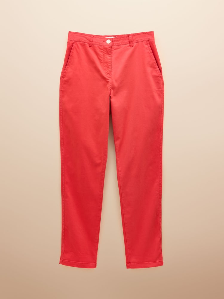 Joules Slim Fit Red Chino Trousers - Image 6 of 6