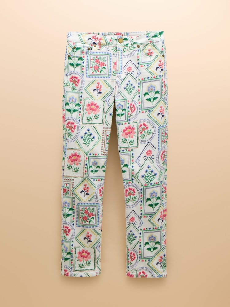 Cream Tile Print - Joules Mid Rise Jeans - Bild 7 von 7 Cream Tile Print - Joules Mid Rise Jeans - Bild 7 von 7