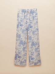 Blue Toile de Jouy - Joules Pull On Trousers with Linen - Imagen 9 de 9