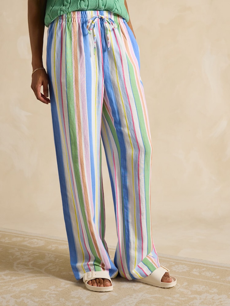 Rayas multicolor - Joules Pull On Trousers with Linen - Imagen 1 de 7