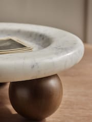 White N. Premium Marble Footed Bowl - Image 2 of 5
