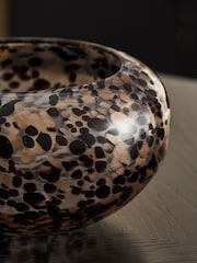 Black/Gold Confetti Glass Bowl - Image 2 of 4