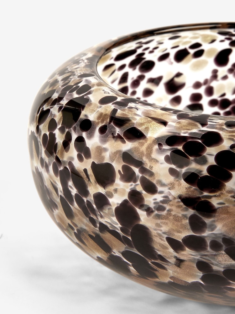 Black/Gold Confetti Glass Bowl - Image 4 of 4