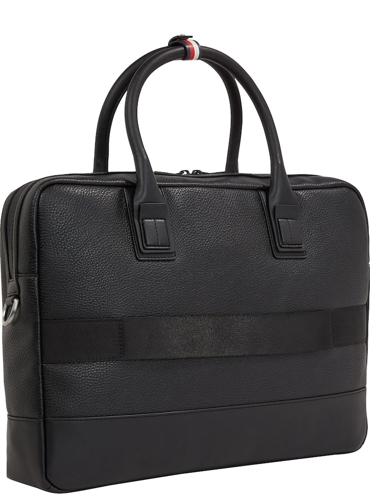 Tommy Hilfiger Black Transit Computer Bag - Image 2 of 6