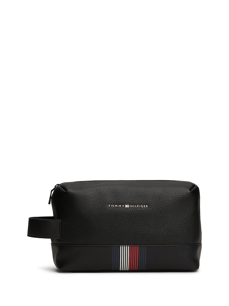 Tommy Hilfiger Black Transit Medium Washbag - Image 1 of 4