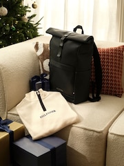 Tommy Hilfiger Black Monotype Backpack - Image 2 of 5