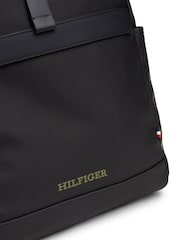Tommy Hilfiger Black Monotype Backpack - Image 4 of 5