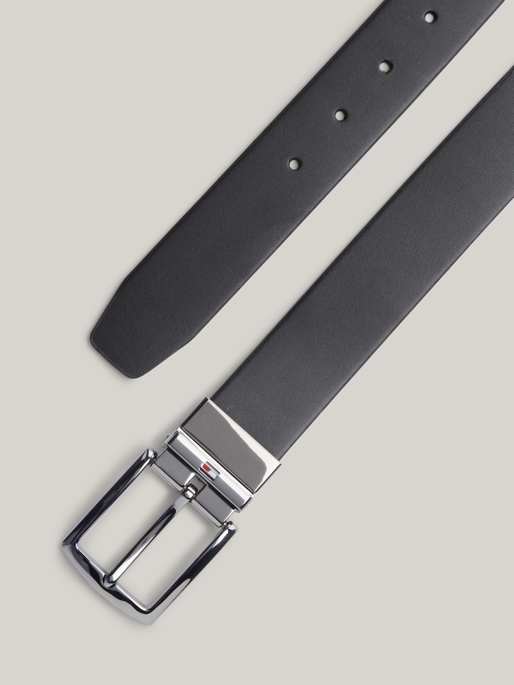 Tommy Hilfiger Blue Denton Reversible 3.5cm Belt - Image 3 of 3