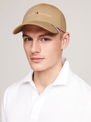 Tommy Hilfiger Brown Foundation Cotton Cap - Image 1 of 5