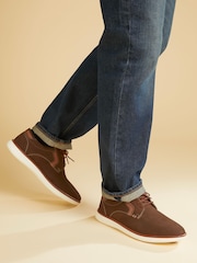 Pavers Chocolate Nubuck Leather Shoes - Image 1 of 6
