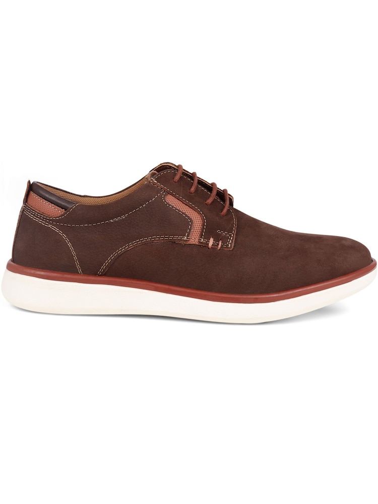 Pavers Chocolate Nubuck Leather Shoes - Image 2 of 6