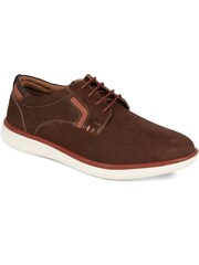 Pavers Chocolate Nubuck Leather Shoes - Image 3 of 6