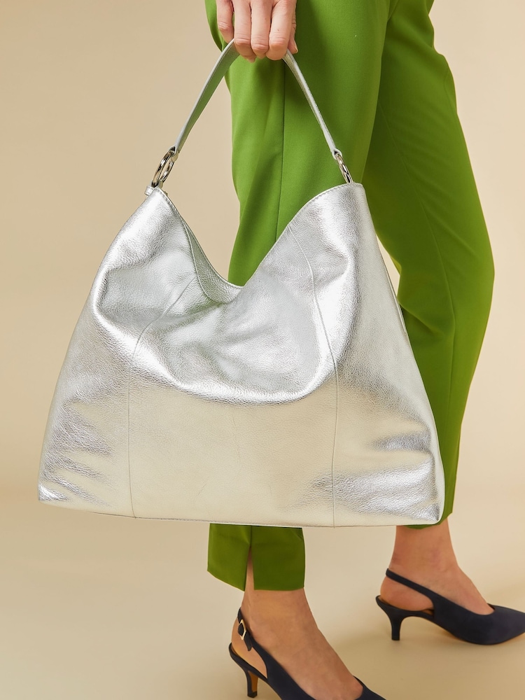 Silber - Jones Bootmaker Violetta Leather Shoulder Bag - Bild 1 von 4 Silber - Jones Bootmaker Violetta Leather Shoulder Bag - Bild 1 von 4