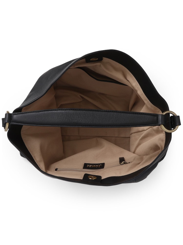 Jones Bootmaker Black Violetta Leather Shoulder Bag - Image 3 of 3 Jones Bootmaker Black Violetta Leather Shoulder Bag - Image 3 of 3