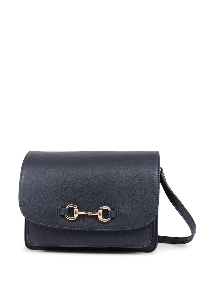 Blau - Jones Bootmaker Vitoria Cross-Body Tasche aus Leder Schwarz​​​​​​​ - Bild 1 von 3