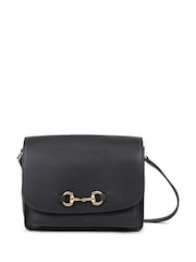 Jones Bootmaker Vitoria Leather Cross-Body Black Bag - Image 1 of 3