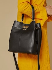 Jones Bootmaker Verna Leather Shoulder Black Bag - Image 1 of 4