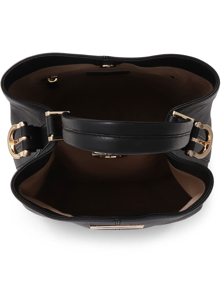 Jones Bootmaker Verna Leather Shoulder Black Bag - Image 4 of 4
