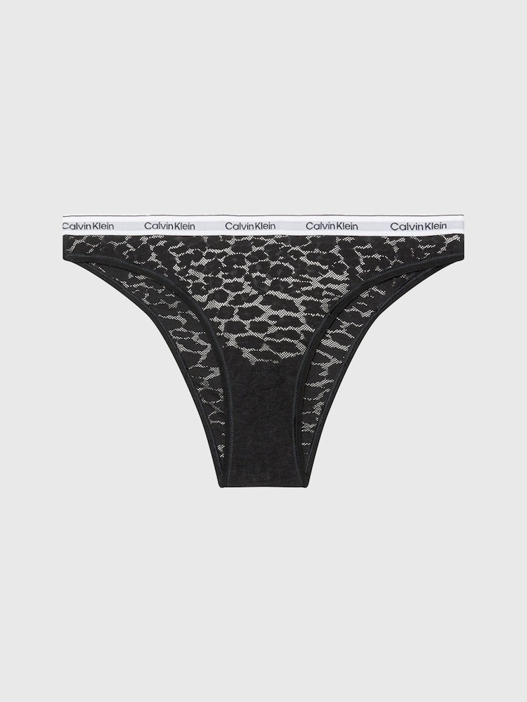 Calvin Klein Black Brazilian Knickers - Image 1 of 1 Calvin Klein Black Brazilian Knickers - Image 1 of 1