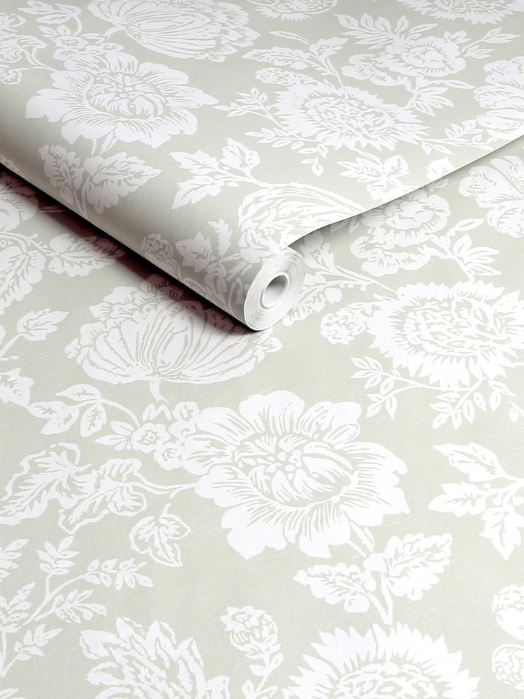 Shabby Chic by Rachel Ashwell® Sage Stipple A4 Wallpaper Sample - Image 2 of 2