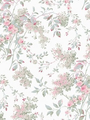 Shabby Chic by Rachel Ashwell® Fresh White Chelsea A4 Wallpaper Sample - Image 1 of 2