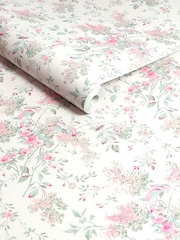 Shabby Chic by Rachel Ashwell® Fresh White Chelsea A4 Wallpaper Sample - Image 2 of 2