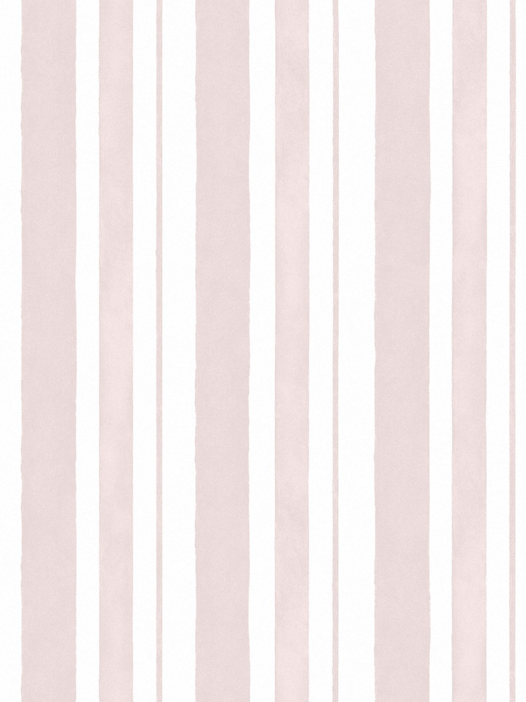 Shabby Chic by Rachel Ashwell® Pink Watercolour Stripe A4 Wallpaper Sample - Image 1 of 2