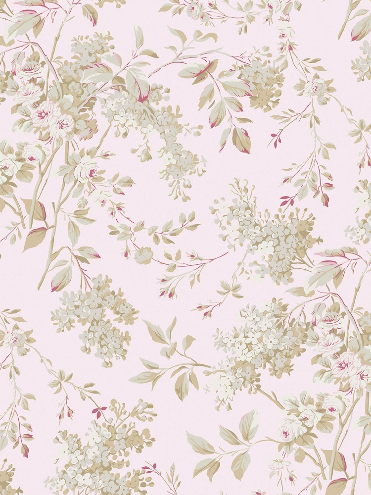 Shabby Chic by Rachel Ashwell® Pink Chelsea A4 Wallpaper Sample - Image 1 of 2
