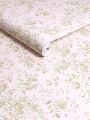 Shabby Chic by Rachel Ashwell® Pink Chelsea A4 Wallpaper Sample - Image 2 of 2