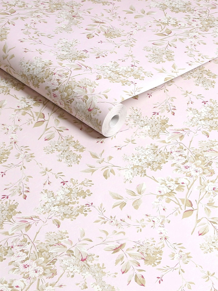 Shabby Chic by Rachel Ashwell® Pink Chelsea A4 Wallpaper Sample - Image 2 of 2