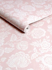 Shabby Chic by Rachel Ashwell® Pink Stipple A4 Wallpaper Sample - Image 2 of 2