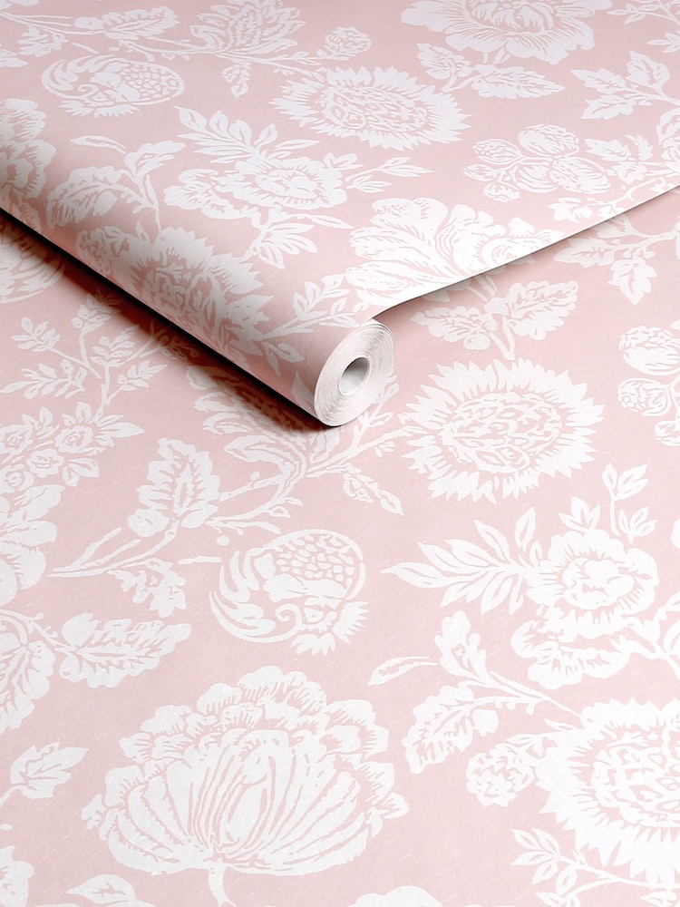 Shabby Chic by Rachel Ashwell® Pink Stipple A4 Wallpaper Sample - Image 2 of 2