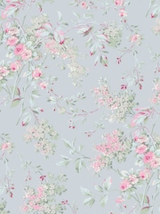 Shabby Chic by Rachel Ashwell® Blue Chelsea A4 Wallpaper Sample - Image 1 of 2