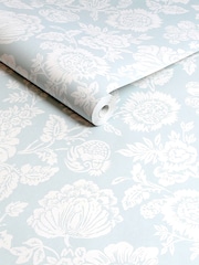 Shabby Chic by Rachel Ashwell® Blue Stipple A4 Wallpaper Sample - Image 2 of 2